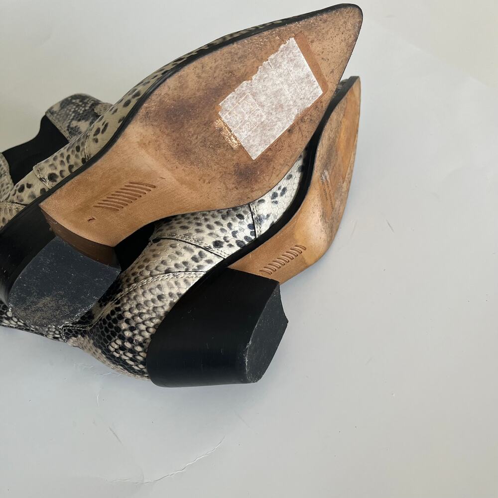 PAIGE Snake Print Ankle Boots - Picture 4 of 9